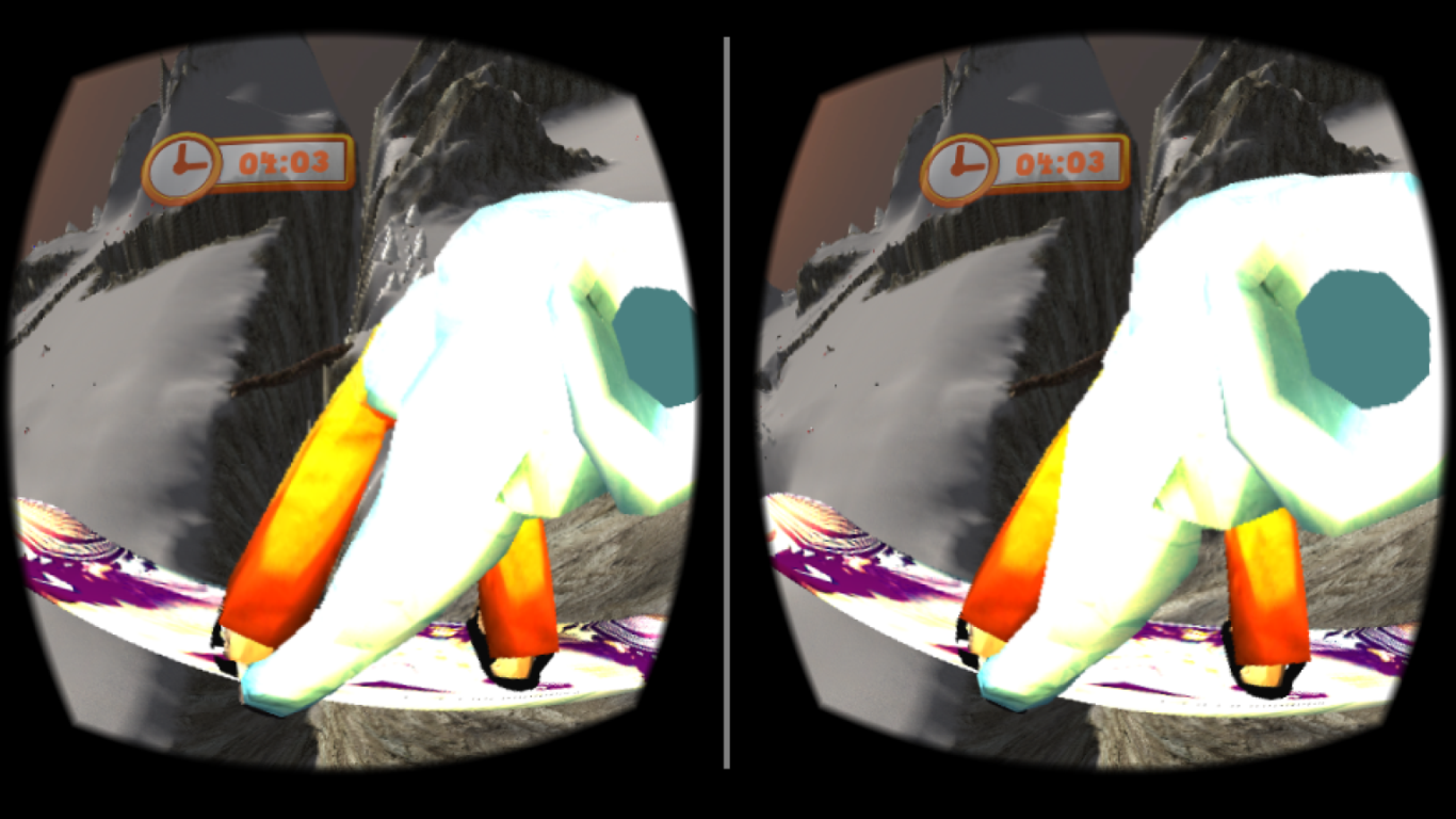 4 Player Split Screen In Mad Snowboarding